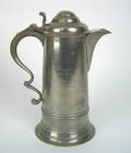 Philadelphia pewter communion flagon attributed to Boardman  Co Hartford Connecticut ca 1800