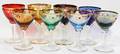 012544 ITALIAN SET OF EIGHT COCKTAIL STEM GLASSES