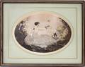 012536 J HEMICY OVAL LITHOGRAPH 8 X 11