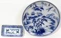 011575 JAPANESE CERAMIC CHARGER  CHINESE TRAY DIA 15