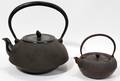 011574 JAPANESE IRON TEAPOTS EARLY 20TH C TWO