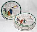 012527 FRENCH SUJETS MUSICAUX TERRE DE FER PLATES