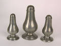 Three American pewter shakers