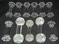 120475 GROUPING OF CUT GLASS KNIFE RESTS