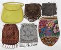 102559 VINTAGE BEADED  MESH HANDBAGS EARLY 20TH C