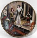 110511 ITALIAN REVERSE PAINTED BOX LATE 19TH C H 1