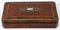 102552 FRENCH BURL WOOD  MOTHER OF PEARL INLAID BOX