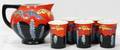 102549 KINKOZAN JAPAN PORCELAIN TUMBLERS  PITCHER