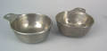 Two Chester County Pennsylvania pewter porringers early 19th c