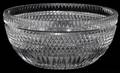 101649 CUT GLASS FRUIT BOWL DIAMOND CUT H 4 DIA 9