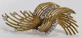 121047 18KT GOLD  DIAMOND BROOCH