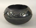 Santa Clara or San Ildefonso blackware bowl