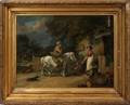 012008 AFTER GEORGE MORLAND OIL ON CANVAS 19 X 25