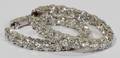 012058 855CT INSIDEOUT DIAMOND HOOP EARRINGS