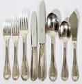 010015 ITALIAN 800 SILVER RICCI FLATWARE SET 117