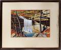010026 GEORGE YATER WATERCOLOR HIGH CLIFTY FALLS