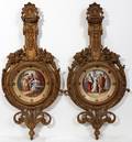 122057 ROYAL VIENNA PORCELAIN FRAMED PLAQUES 19TH C