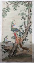 120039 SHEN QWAN CHINESE WATERCOLOR SCROLL
