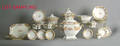 Extensive Paris porcelain dinner service with floral decoration
