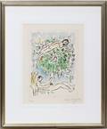 112041 MARC CHAGALL COLOR LITHOGRAPH 1977