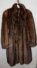 110048LADYS RUSSIAN SABLE COAT 34 LENGTH