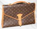 110046 LOUIS VUITTON LEATHER BRIEFCASE H 11 L 16