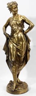 102052 EUTROPE BOURET BRONZE SCULPTURE H 30