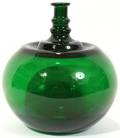101016 KAJ FRANCK 191189 GREEN GLASS VASE C 1960