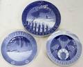 100045 ROYAL COPENHAGEN PORCELAIN CHRISTMAS PLATES 3