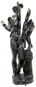 092031 FERNANDEZ ARMAN BRONZE SCULPTURE H 41