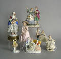 Seven porcelain figures