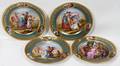 091005 ROYAL VIENNA PLATES SIGNED SET OF FOUR