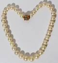 042078 SOUTH SEA PEARL NECKLACE WITH DIAMOND CLASP