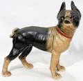 040069 CAST IRON STANDING DOG DOOR STOP EARLY 20TH C