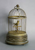 French bird in cage music box
