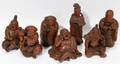 011087 JAPANESE TERRA COTTA FIGURES OF IMMORTALS 19THC