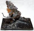 122065 CARL KAUBA BRONZE SCULPTURE NATIVE AMERICAN