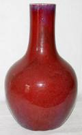 051145 CHINESE FLAMB VASE H 15 DIA 8 12