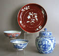 Four pcs of Contemporary Chinese porcelain