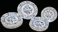 041094 MEISSEN BLUE ONION PORCELAIN PLATES 11