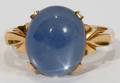 041153 14KT GOLD  STAR SAPPHIRE RING