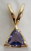 021096 14KT GOLD  042CT TANZANITE PENDANT