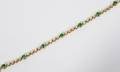 011164 200CT EMERALD  165CT DIAMOND BRACELET L 7