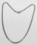 011163 18KT WHITE GOLD CHAIN WITH LOBSTER CLAW CLASP