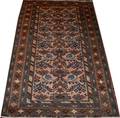 010108 HAMADAN ANTIQUE WOOL PERSIAN RUG 6 X 3 6