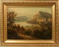 122127 AMERICAN 19TH C OIL ON CANVAS MOUNTAIN LAKE