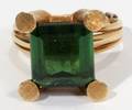 060094 18KT YELLOW GOLD AND TOURMALINE RING