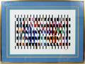 052144 YAACOV AGAM SILKSCREEN ON CARDBOARD 23X 35