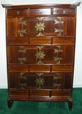 051244 ANTIQUE KOREAN CHEST H 52 W 32 D 14