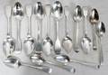 041184 GEORGIAN SILVER SPOONS 13 L 55 12 BATEMAN
